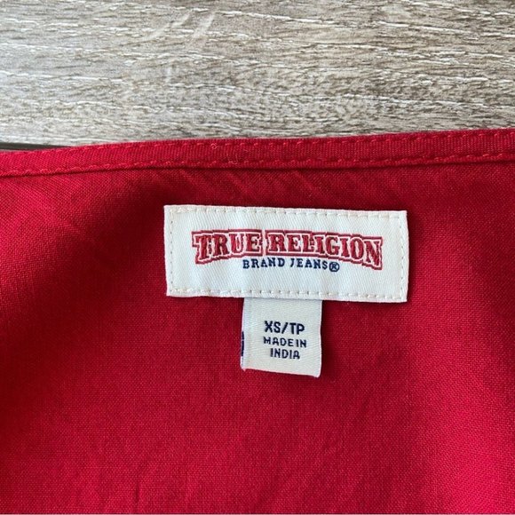 True Religion V Neck Button Down Blouse - Picture 9 of 14